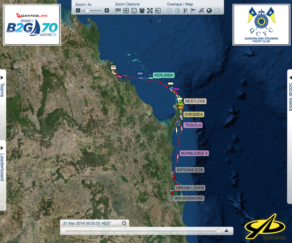 gladstone yacht race tracker